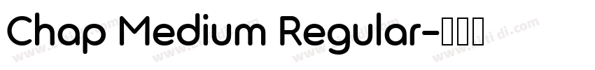 Chap Medium Regular字体转换